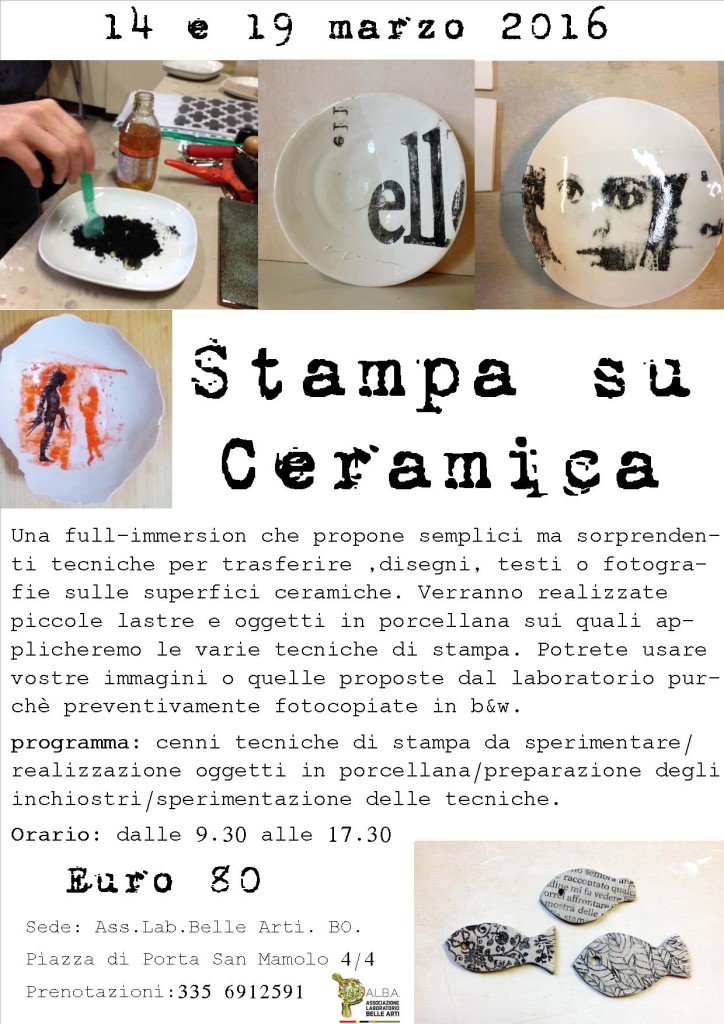 stampa su ceramica