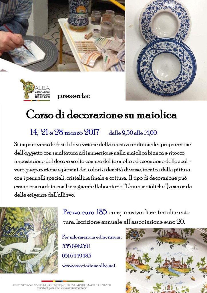 decorazione maiolica marzo 2017