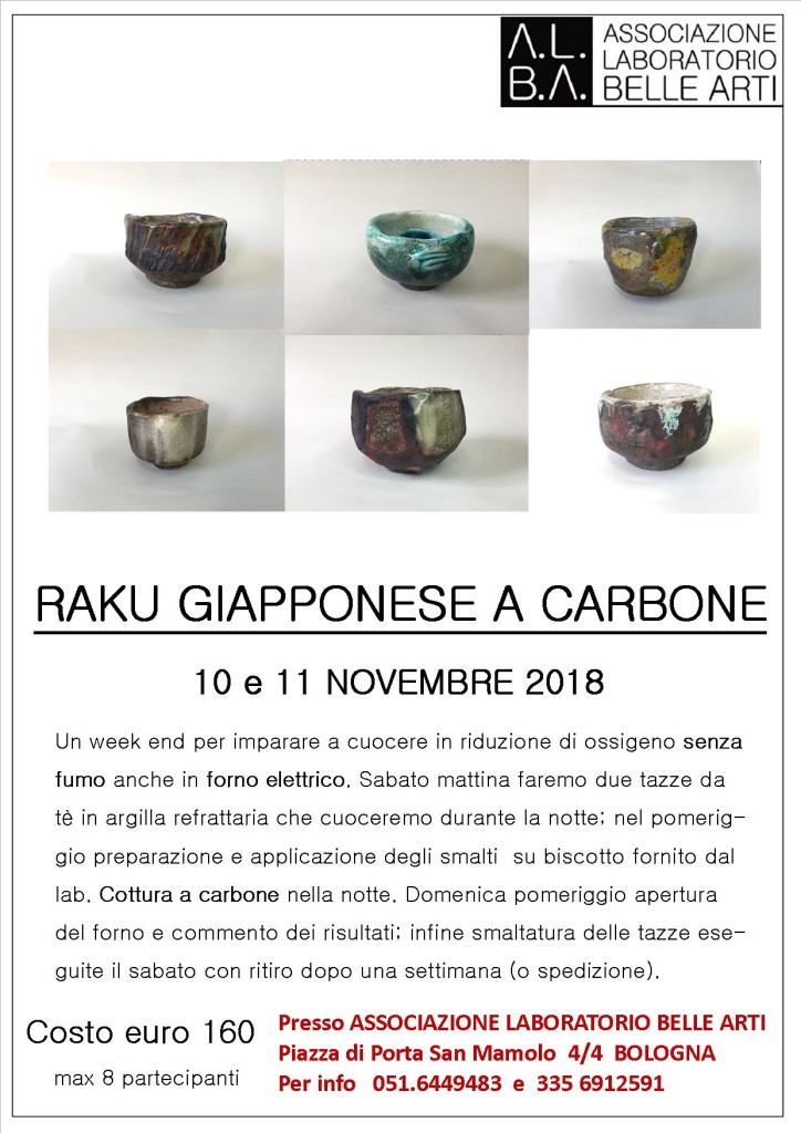 RAKU GIAPPONESE A CARBONE 18 19